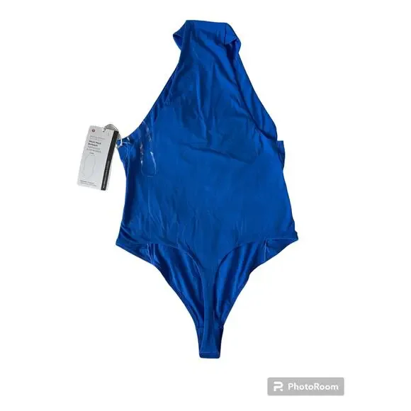 *NWT, Lululemon, Women, Mock-Neck Bodysuit, Royal Blue, Sz Medium - Picture 5 of 7